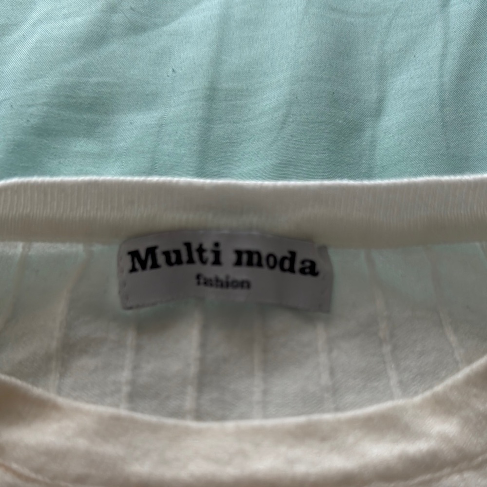 Cream Ribbed Long Sleeve Top - Picture 4 of 4